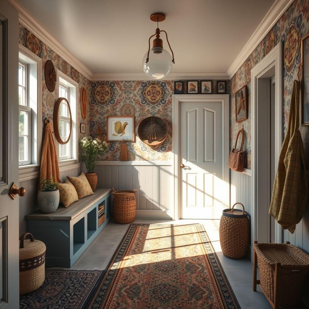 Bohemian mudroom - AI Generated