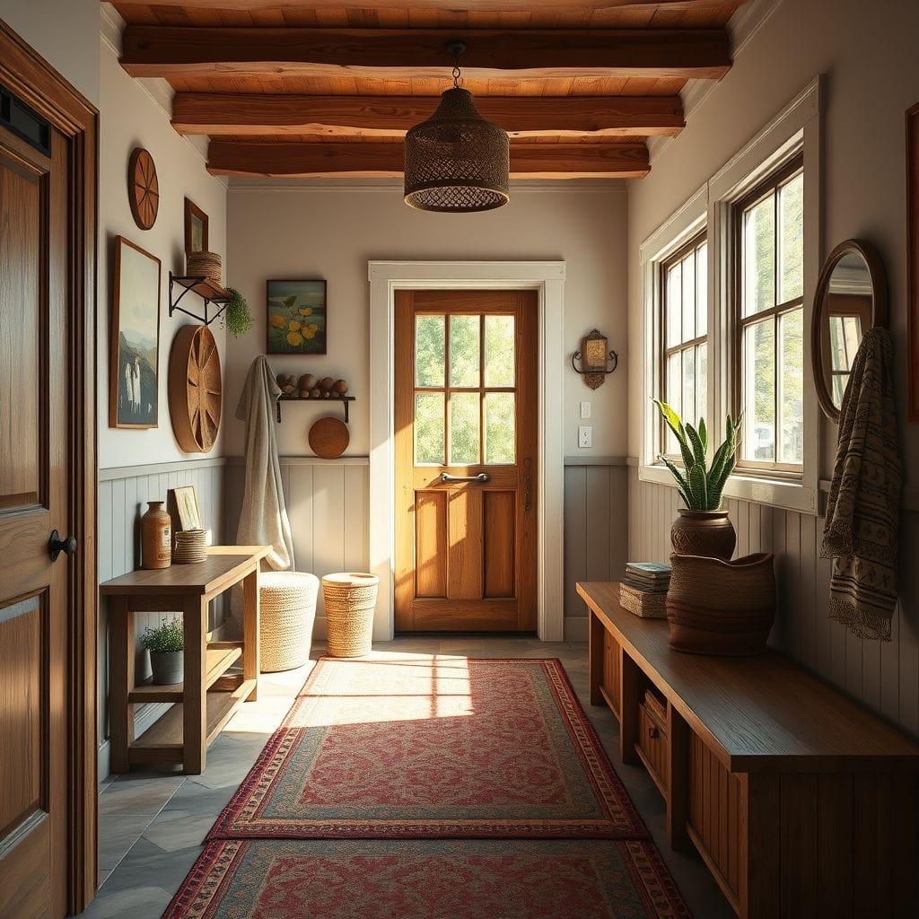 Bohemian mudroom - AI Generated