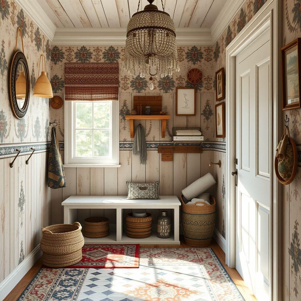 Bohemian mudroom - AI Generated