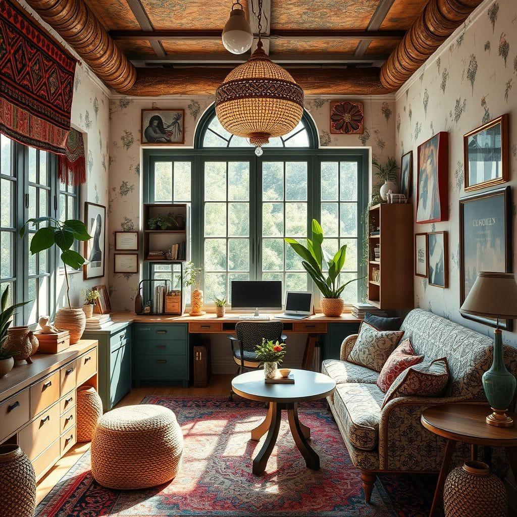 Bohemian office - AI Generated