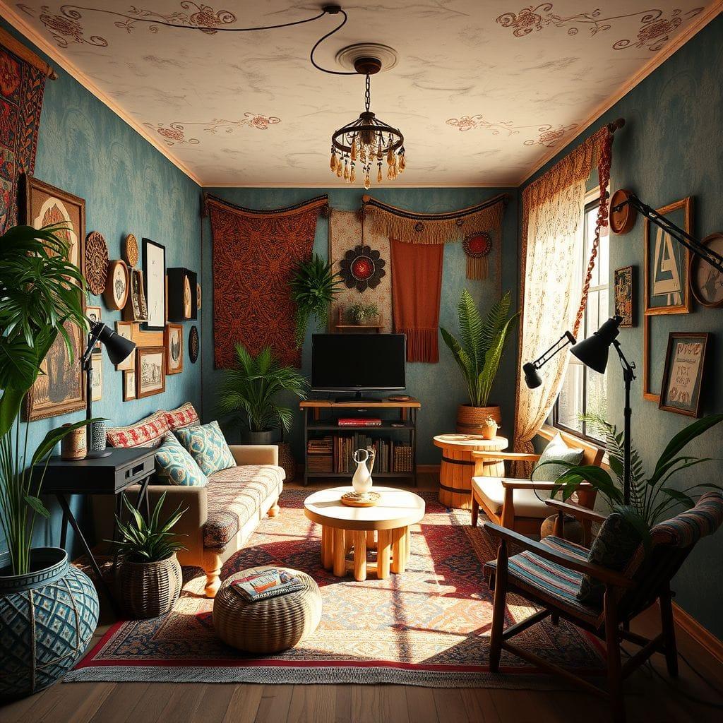 Bohemian podcast studio - AI Generated