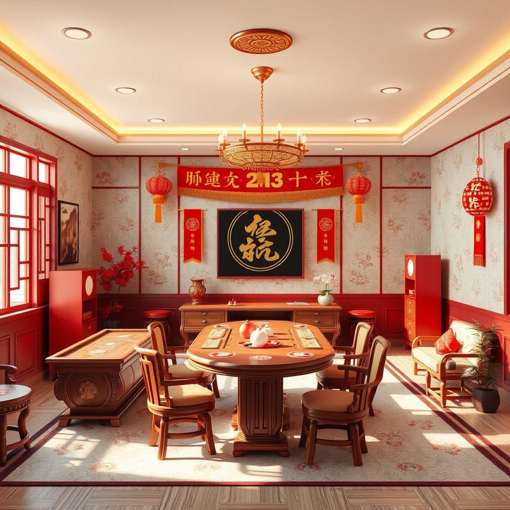 Chinese New Year game room - AI Generated