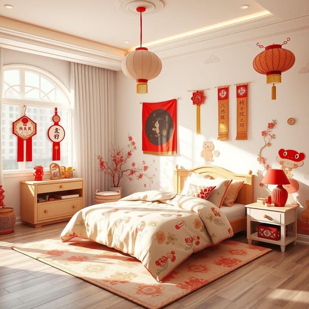 Chinese New Year kids room - AI Generated
