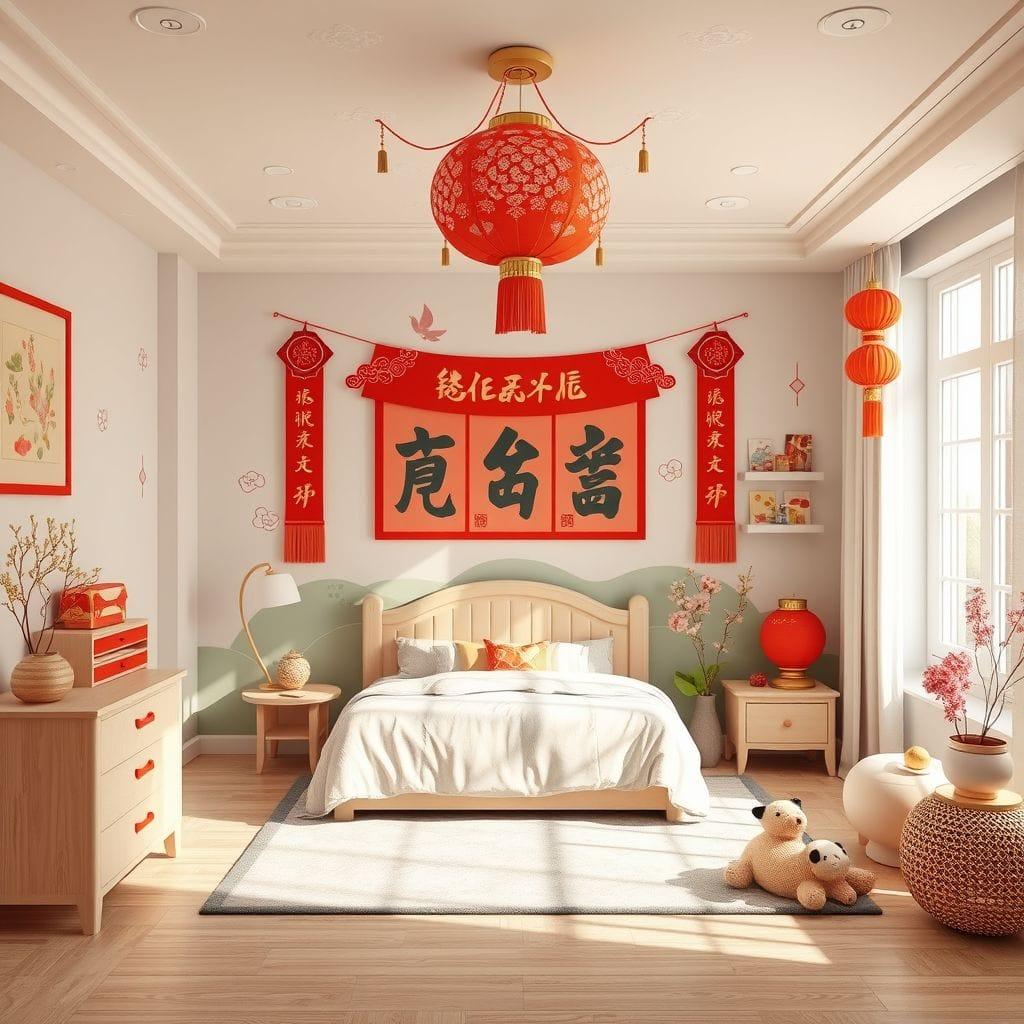 Chinese New Year kids room - AI Generated