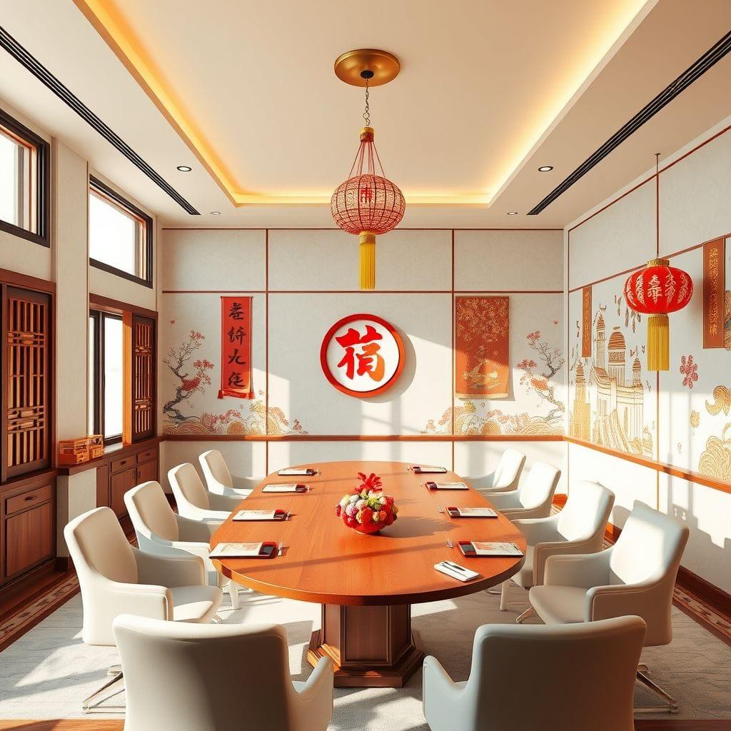 Chinese New Year meeting room - AI Generated