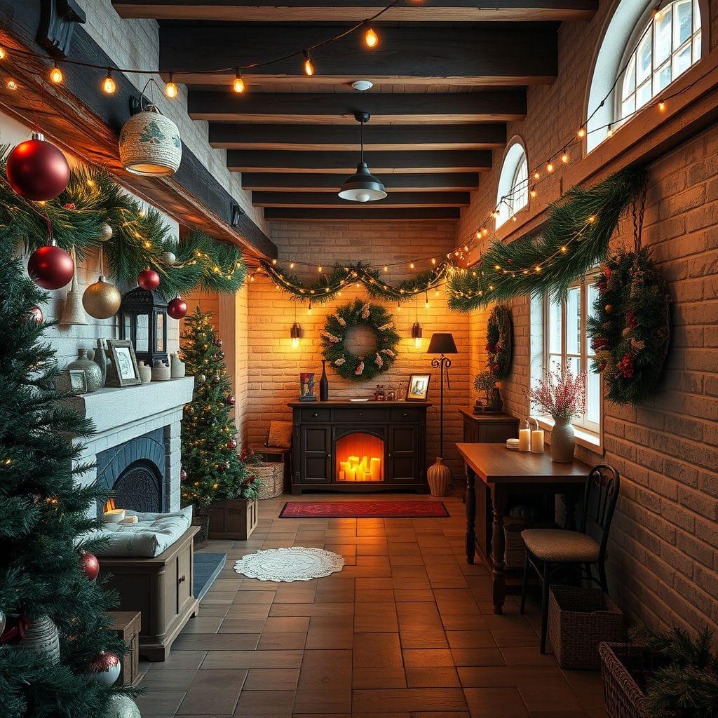 Christmas basement - AI Generated