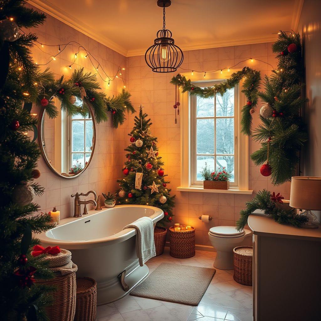 Christmas bathroom - AI Generated