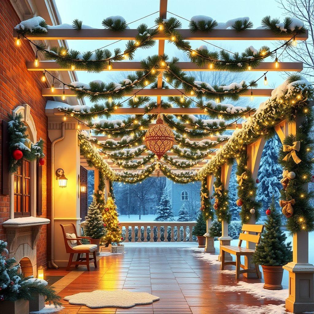 Christmas carport - AI Generated