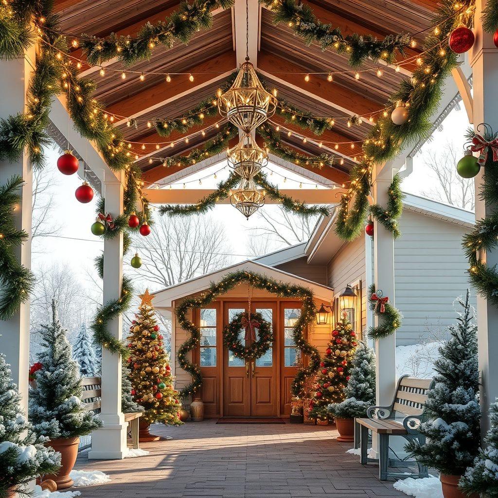Christmas carport - AI Generated
