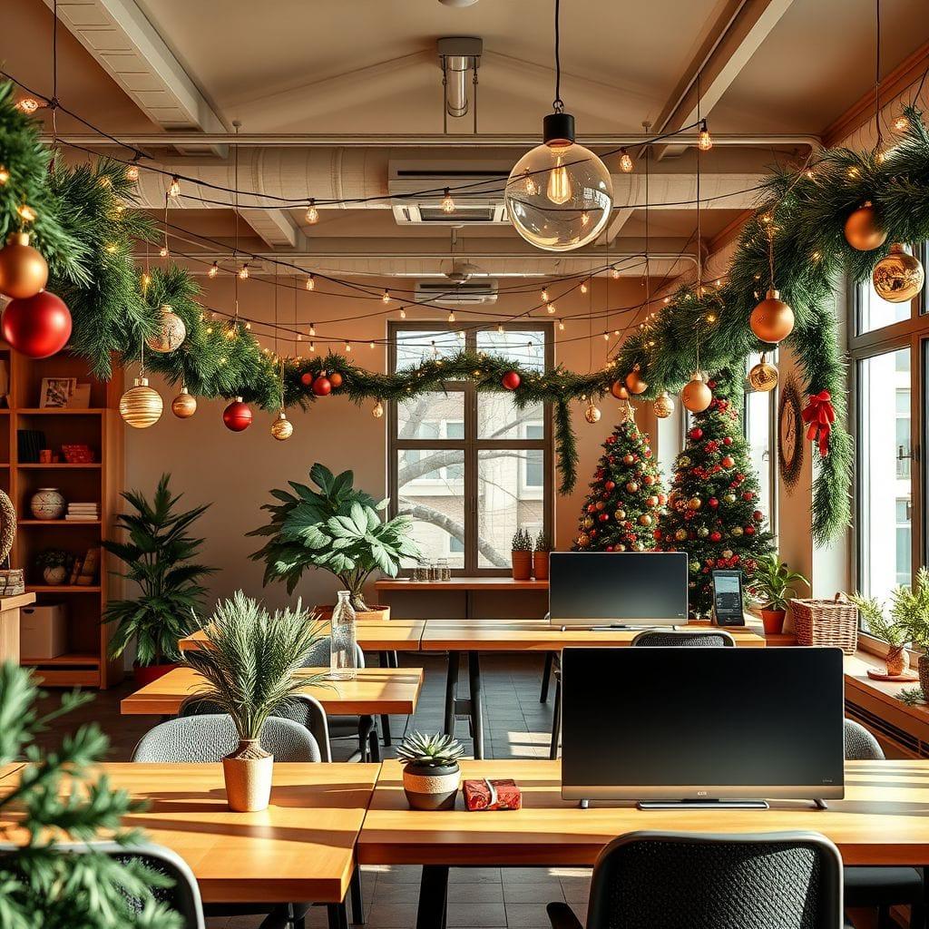 Christmas coworking space - AI Generated