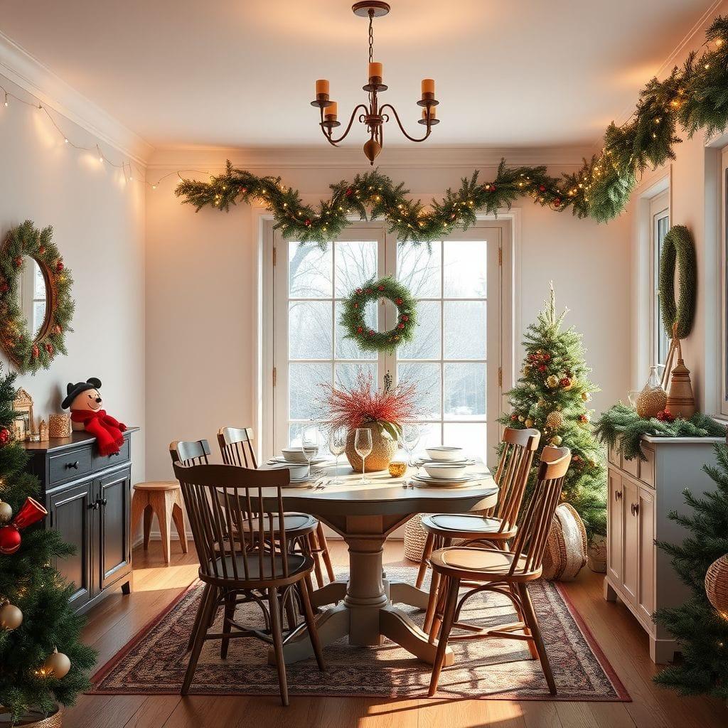 Christmas dining room - AI Generated