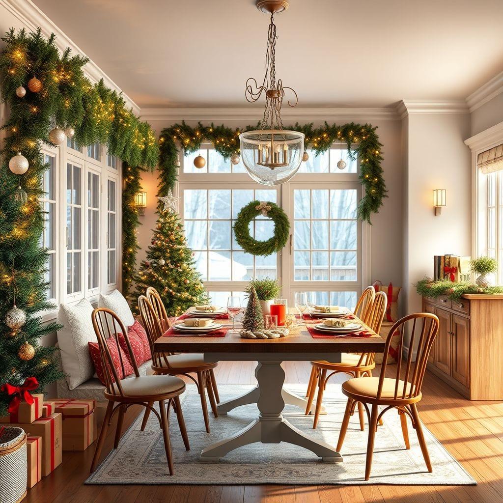 Christmas dining room - AI Generated