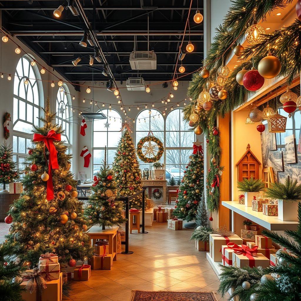 Christmas exhibition space - AI Generated