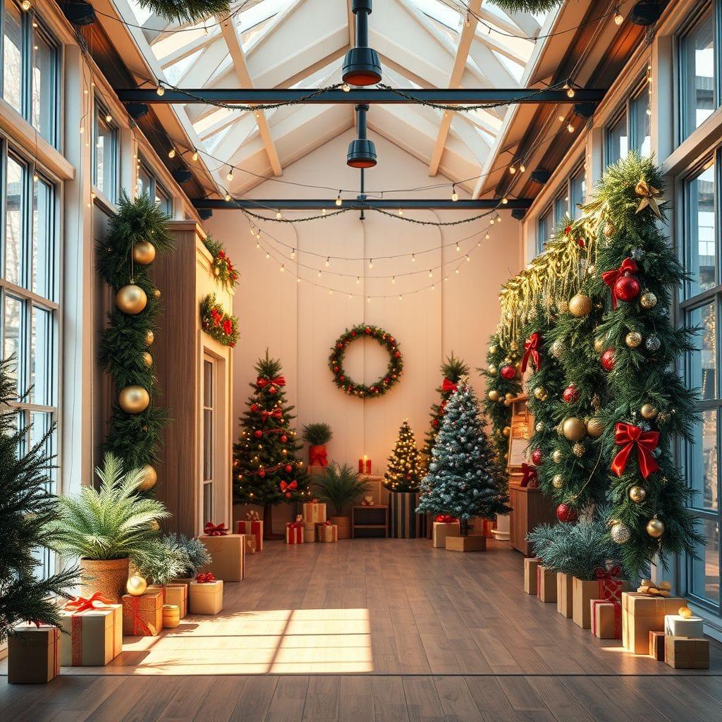 Christmas exhibition space - AI Generated