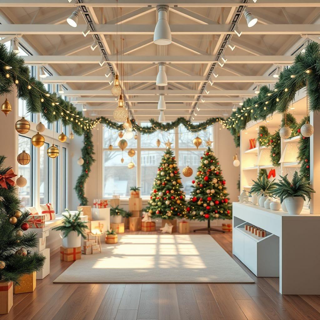Christmas exhibition space - AI Generated