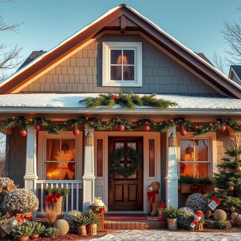 Christmas house exterior - AI Generated