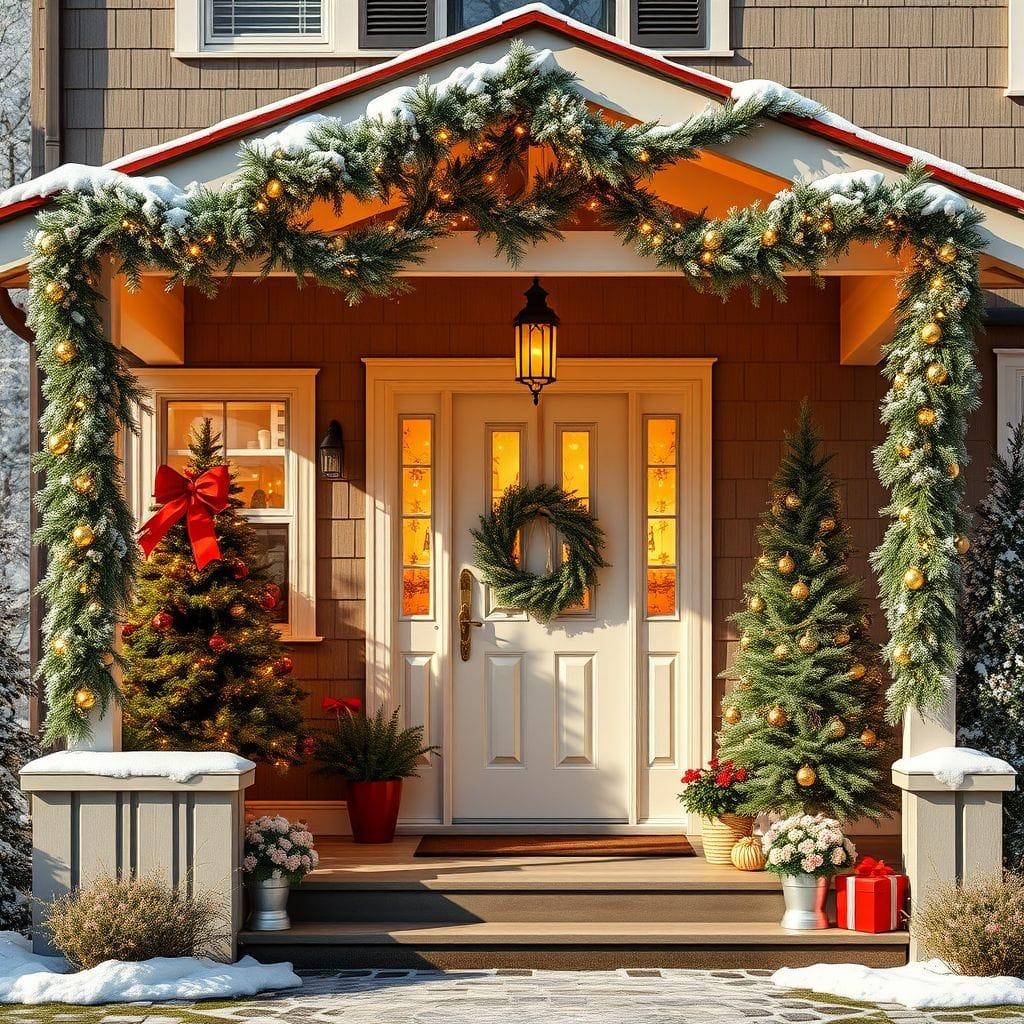 Christmas house exterior - AI Generated