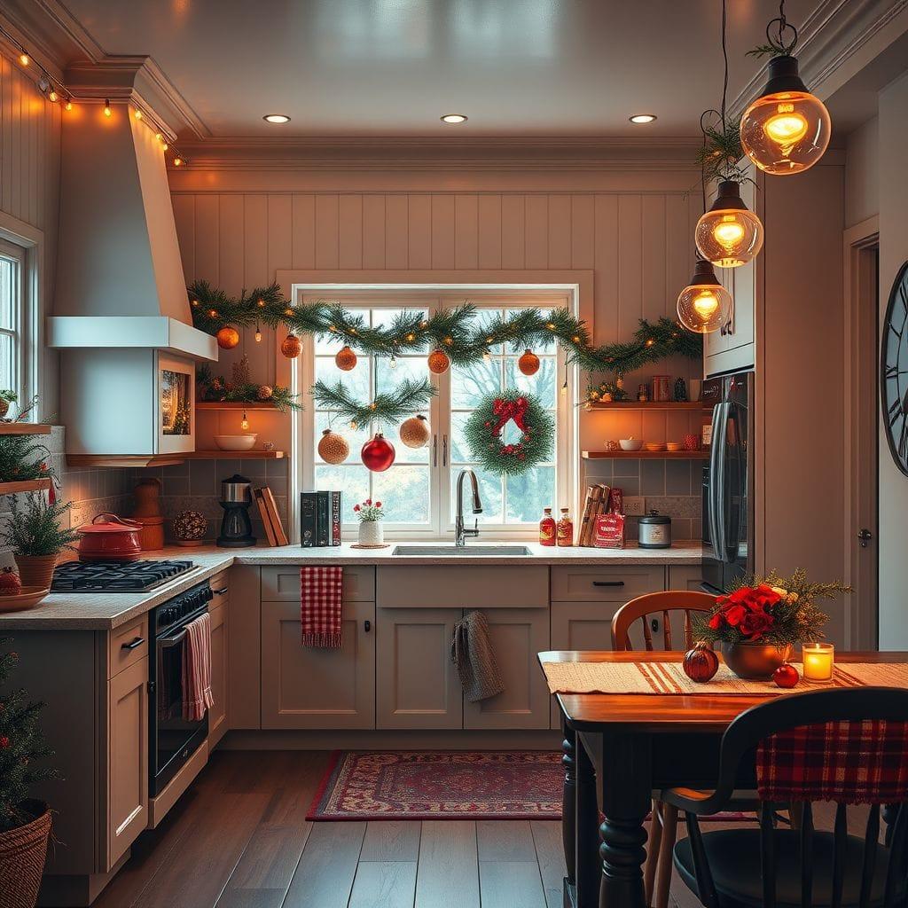 Christmas kitchen - AI Generated