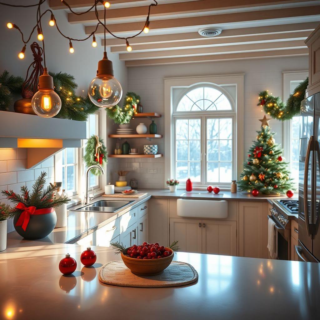 Christmas kitchen - AI Generated