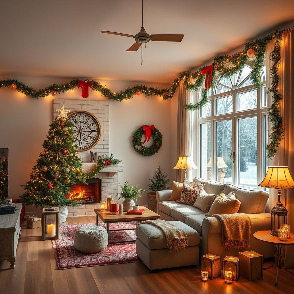 Christmas living room - AI Generated