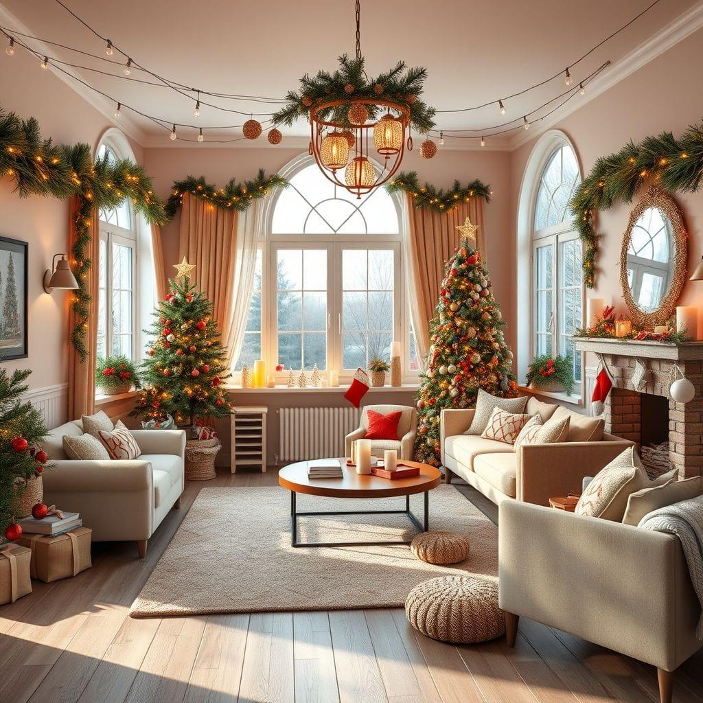 Christmas living room - AI Generated