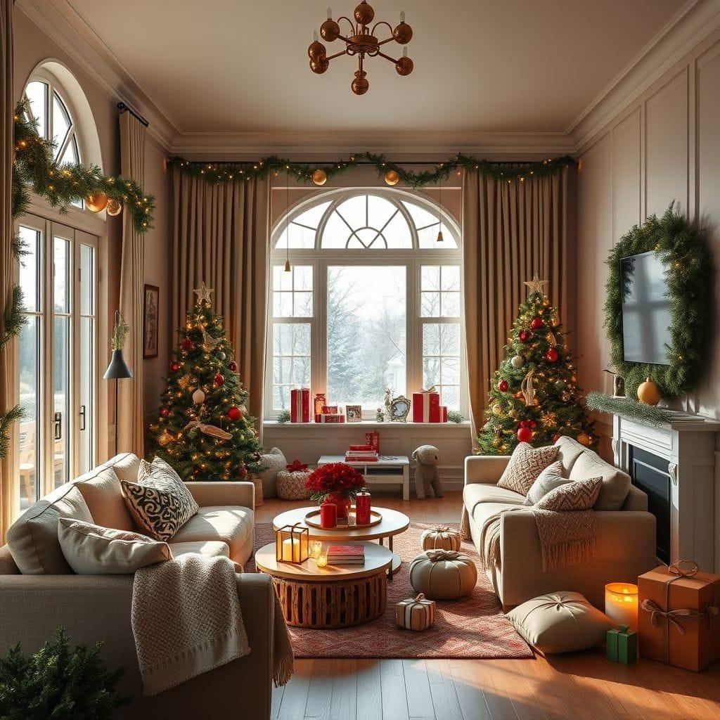 Christmas living room - AI Generated