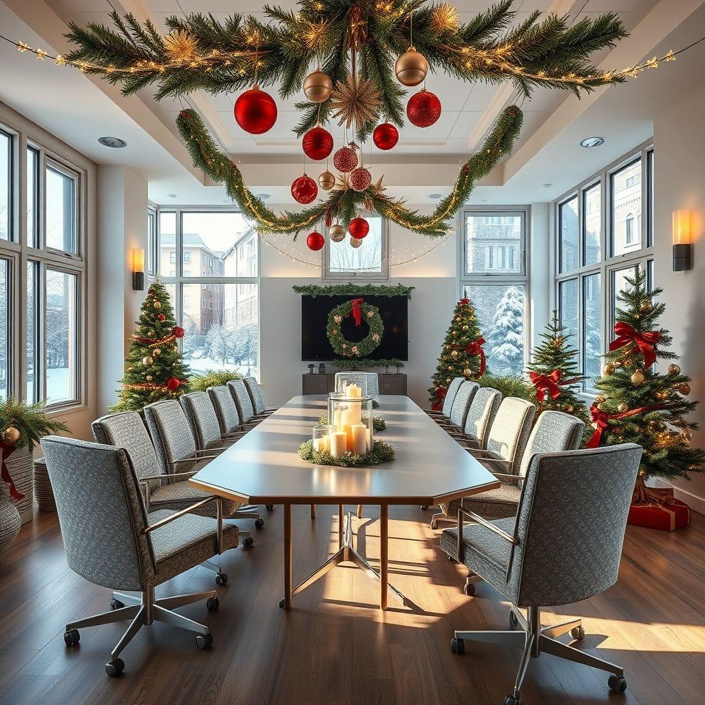 Christmas meeting room - AI Generated