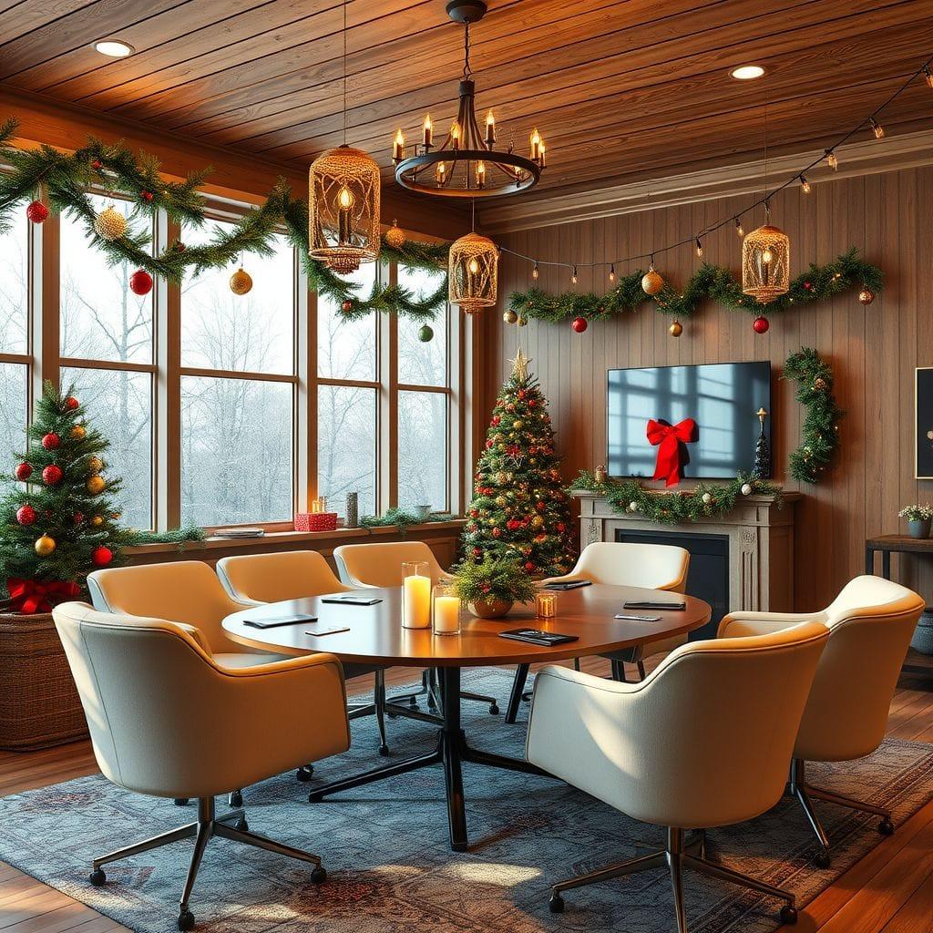 Christmas meeting room - AI Generated