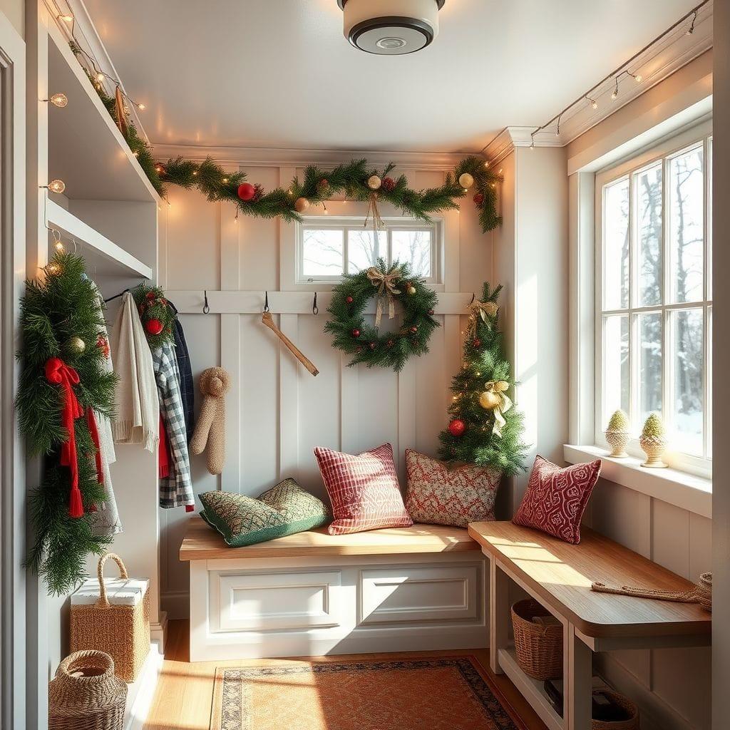 Christmas mudroom - AI Generated
