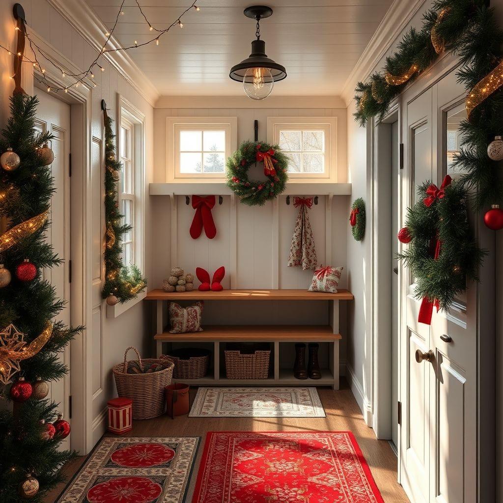 Christmas mudroom - AI Generated
