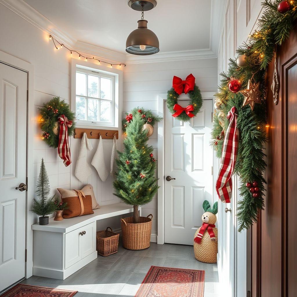 Christmas mudroom - AI Generated