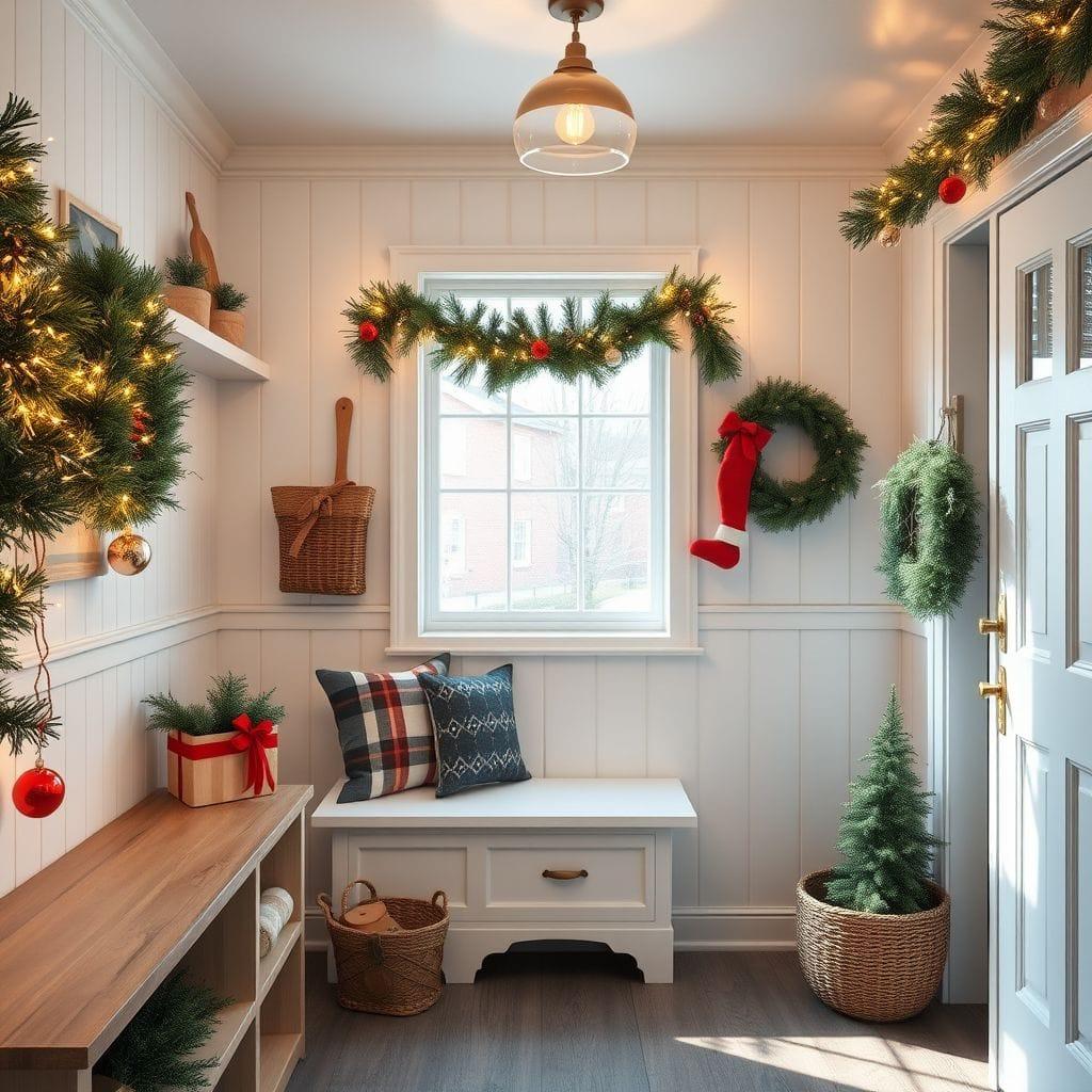 Christmas mudroom - AI Generated