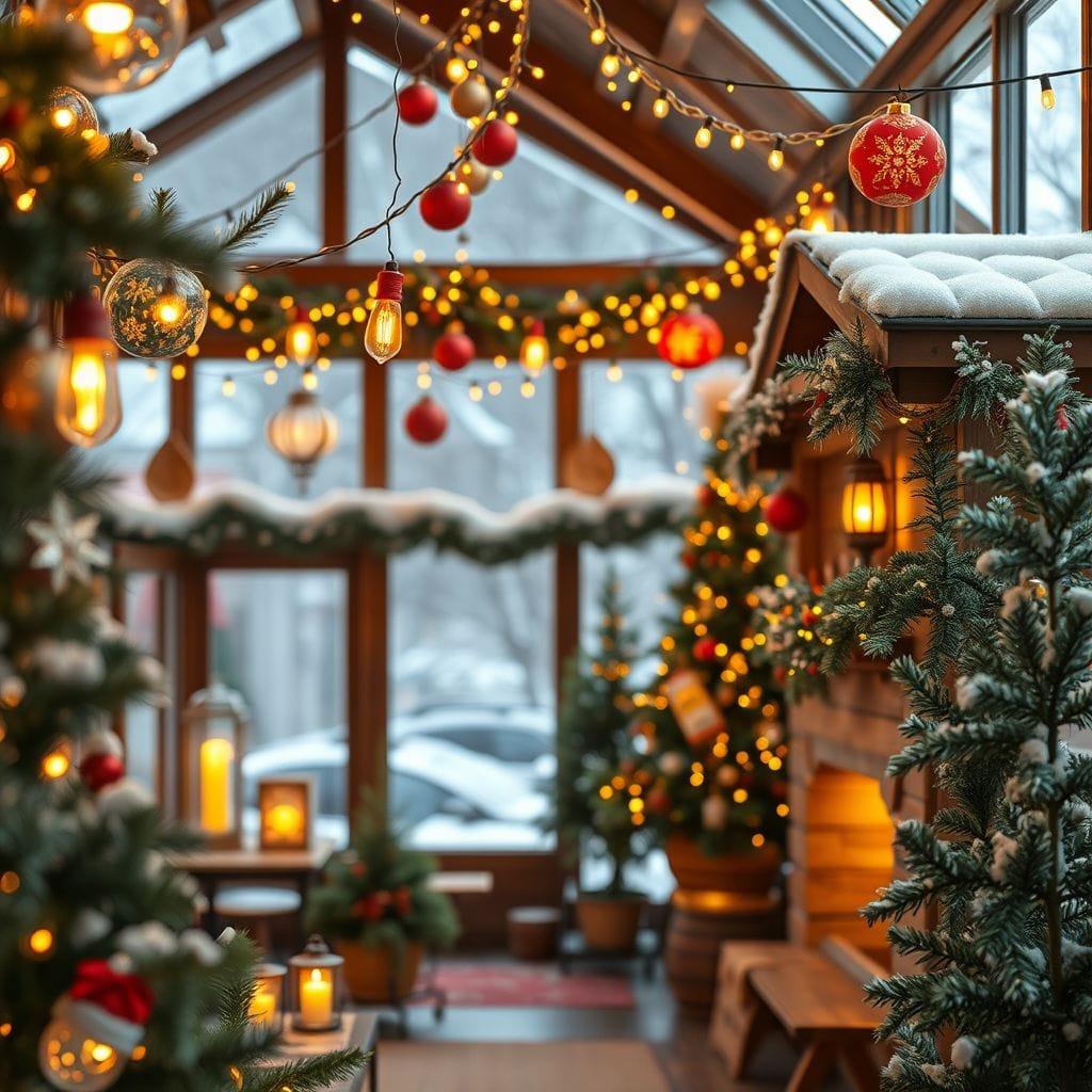 Christmas onsen - AI Generated