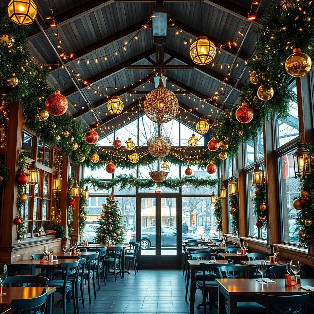 Christmas restaurant - AI Generated