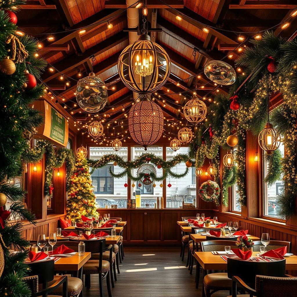 Christmas restaurant - AI Generated