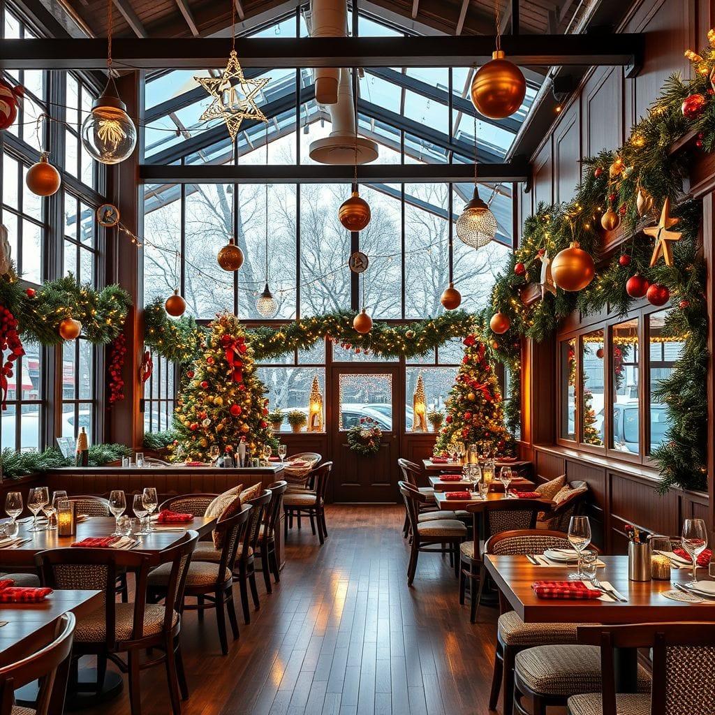 Christmas restaurant - AI Generated