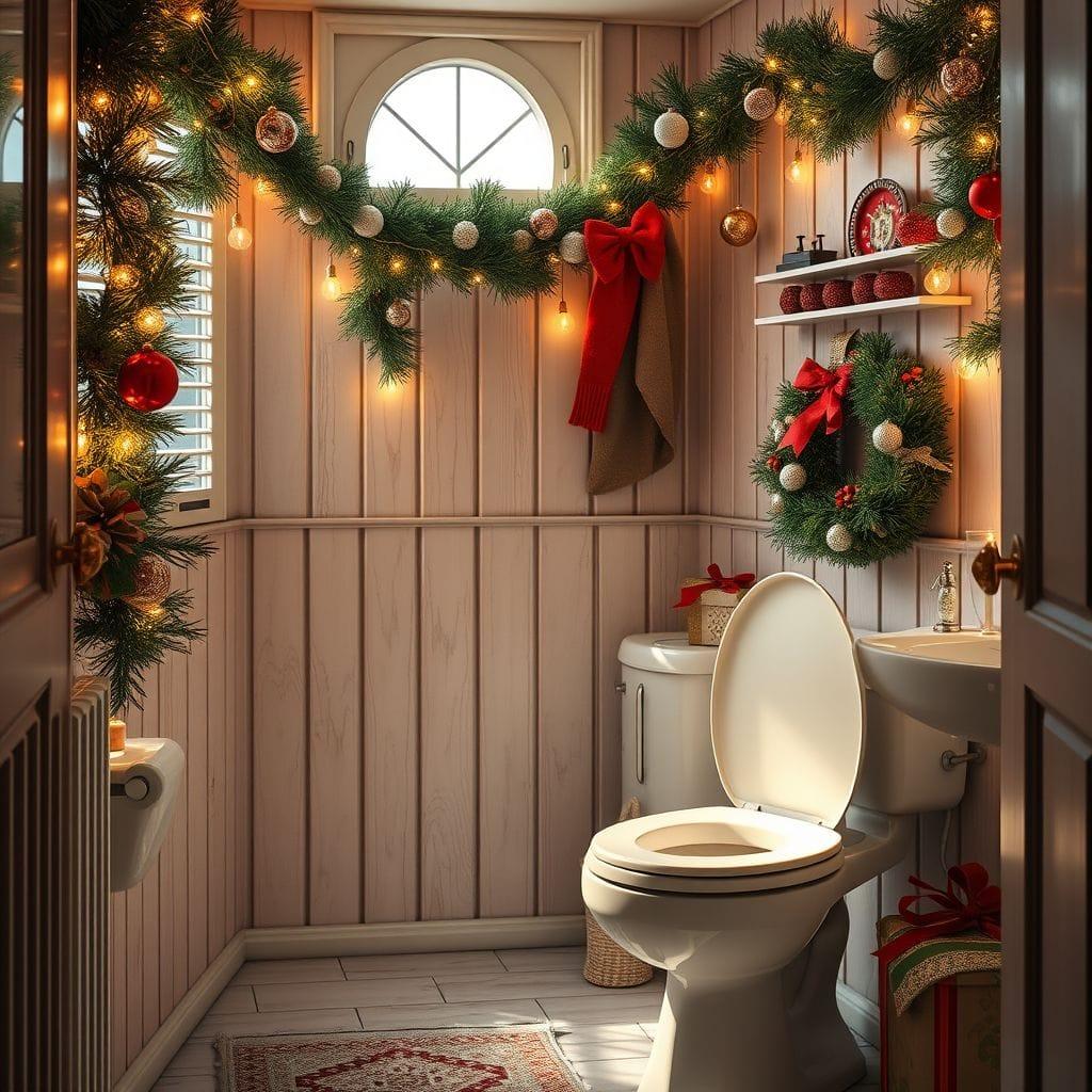 Christmas toilet - AI Generated