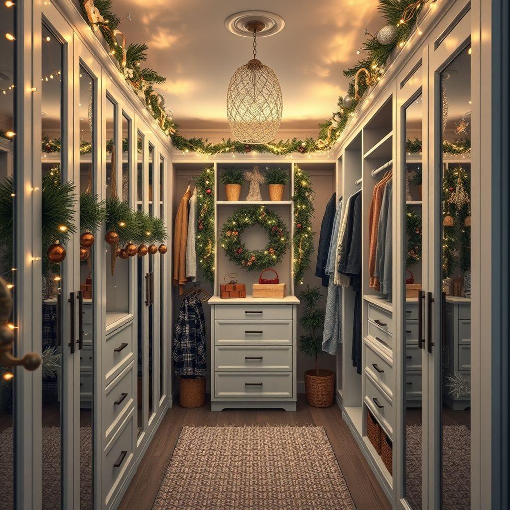 Christmas walk-in closet - AI Generated