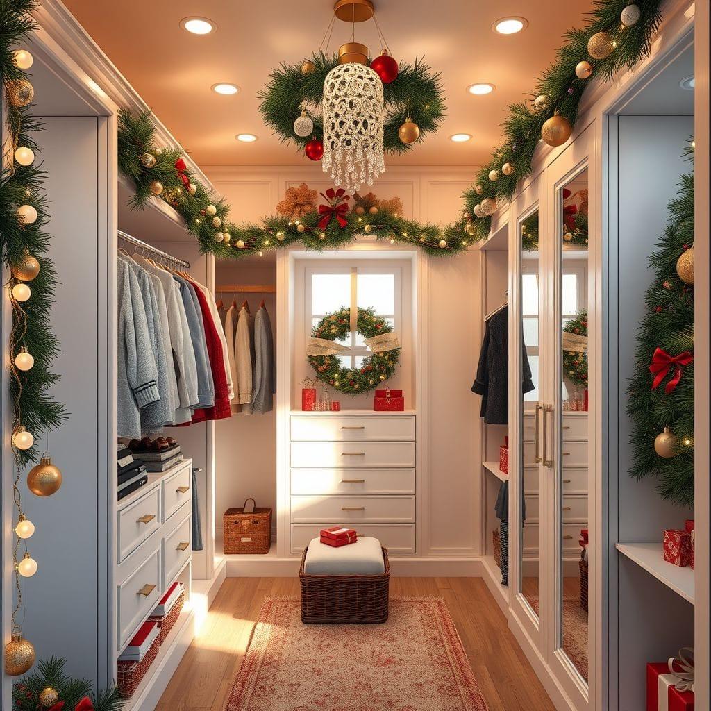 Christmas walk-in closet - AI Generated