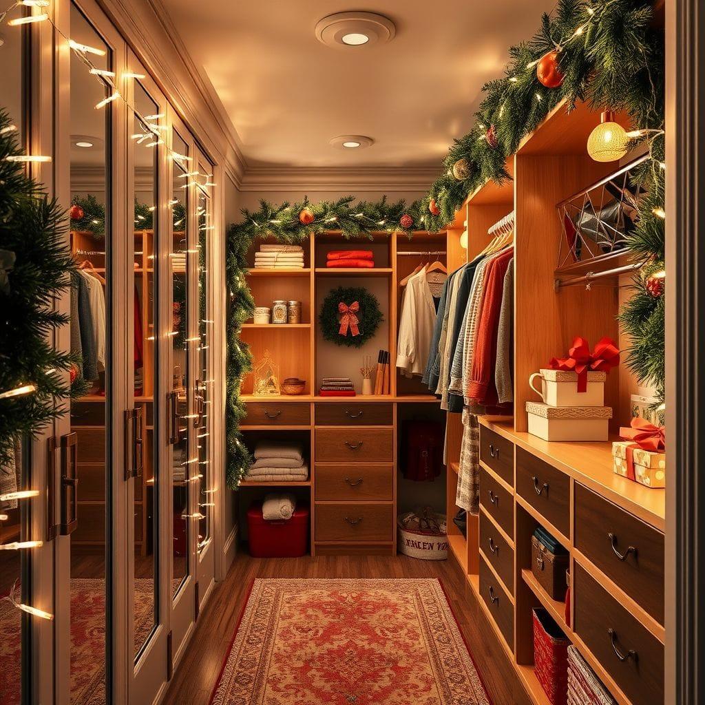 Christmas walk-in closet - AI Generated