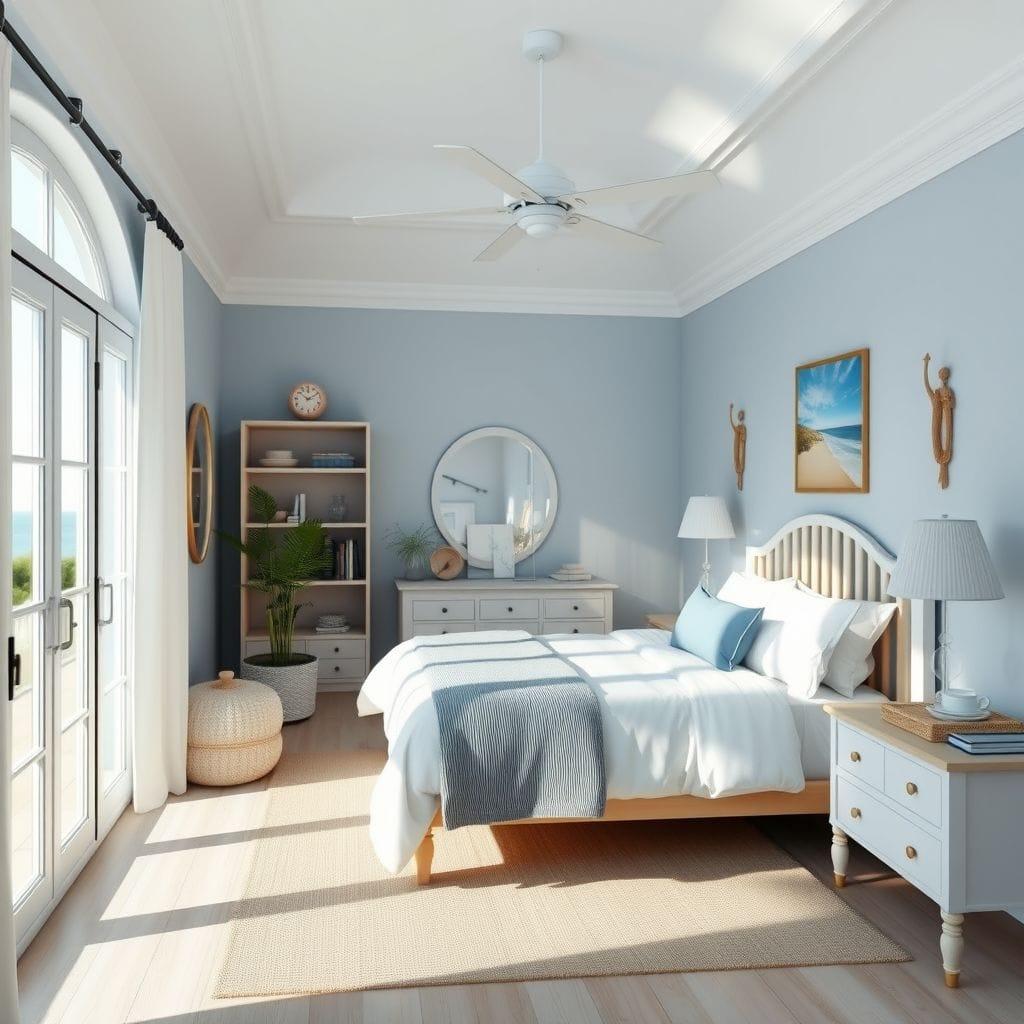 Coastal bedroom - AI Generated