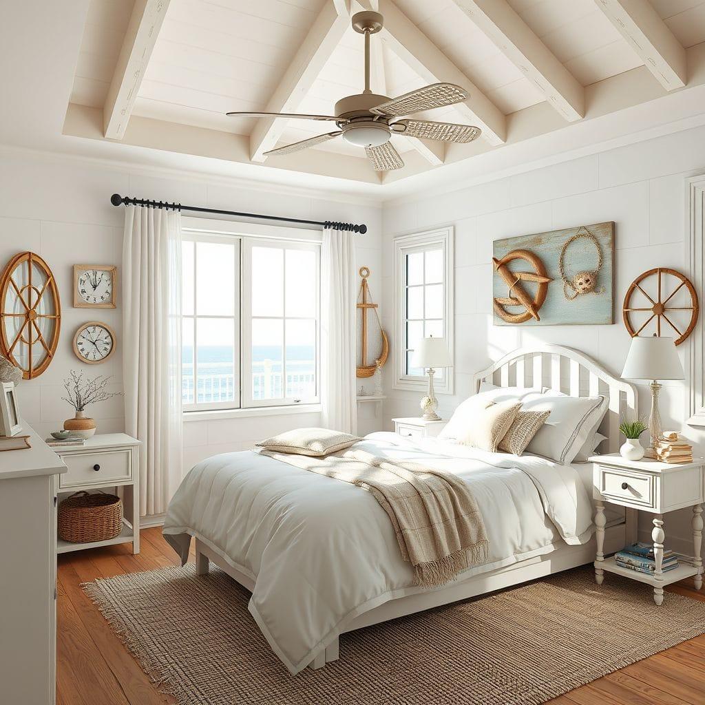 Coastal bedroom - AI Generated