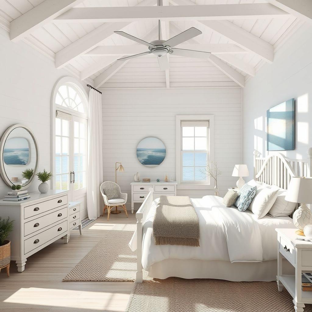 Coastal bedroom - AI Generated