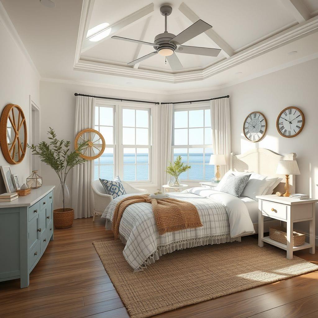 Coastal bedroom - AI Generated