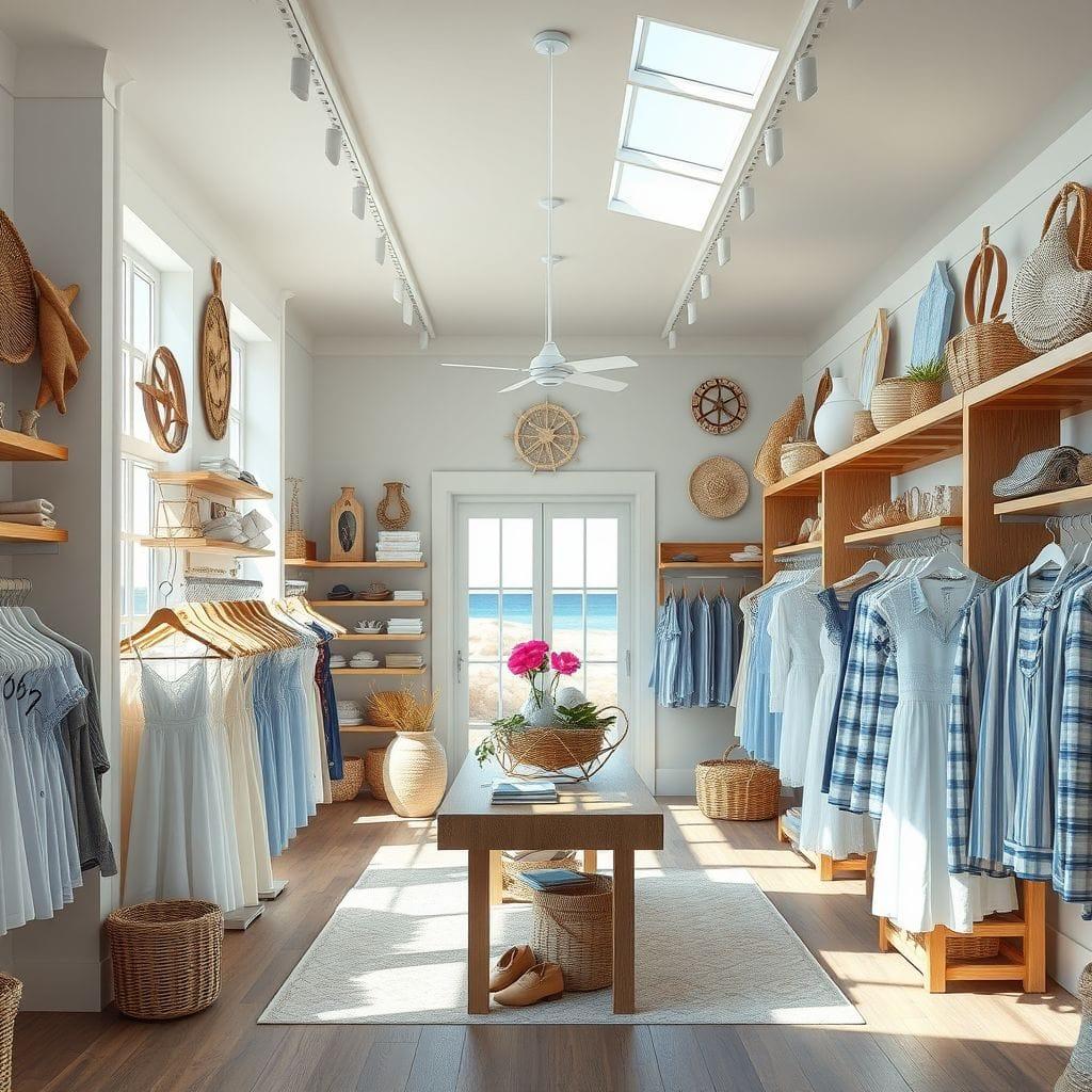 Coastal clothing store - AI Generated