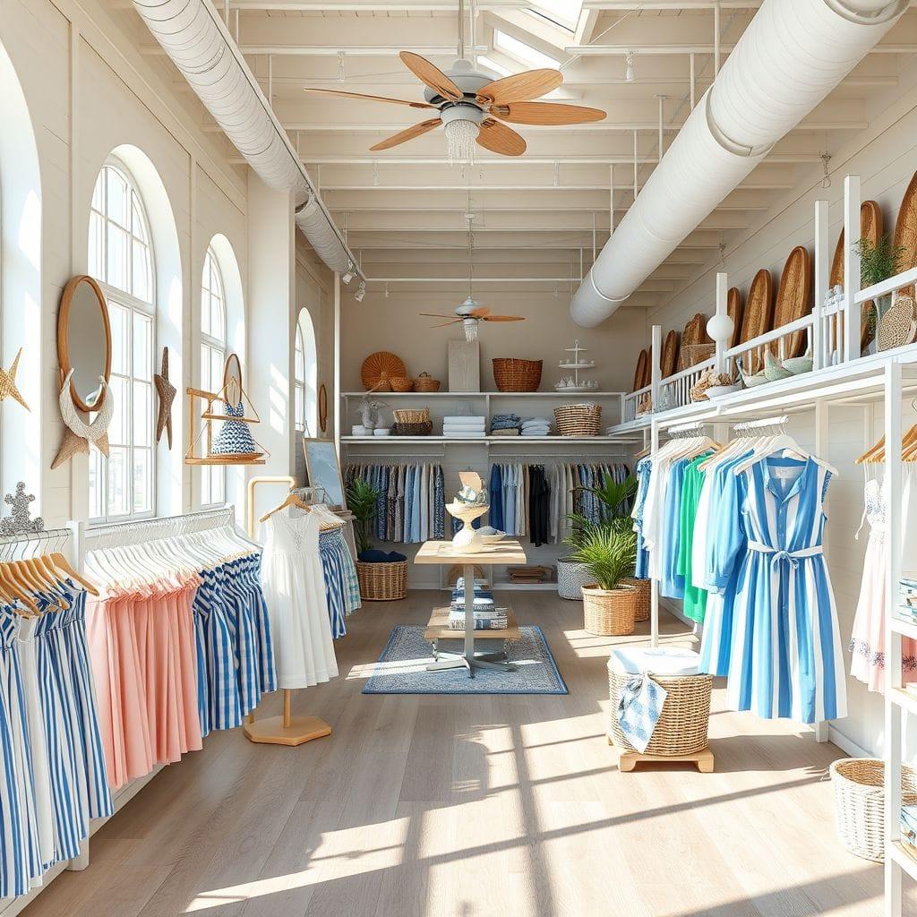 Coastal clothing store - AI Generated