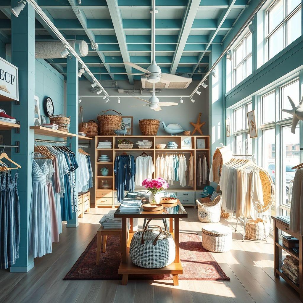 Coastal clothing store - AI Generated