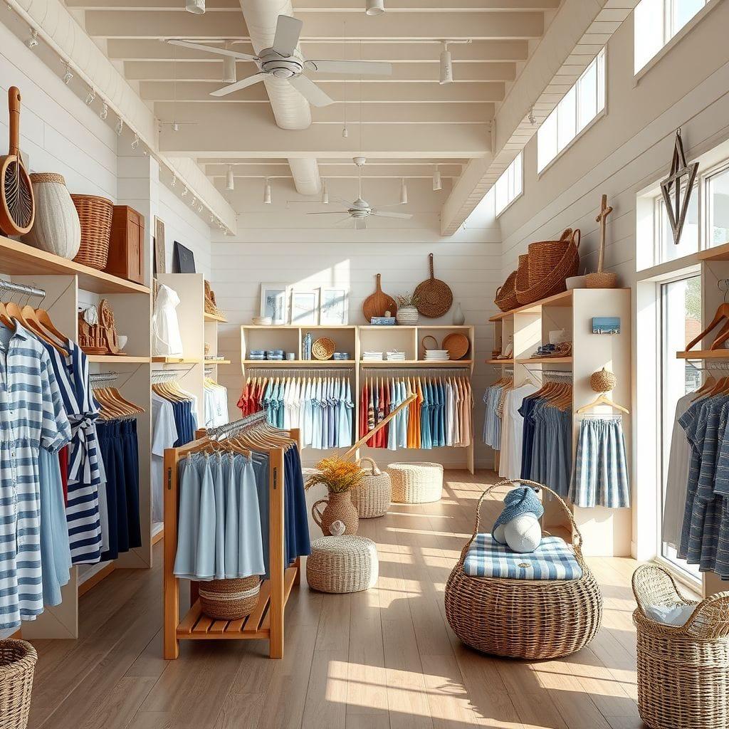 Coastal clothing store - AI Generated
