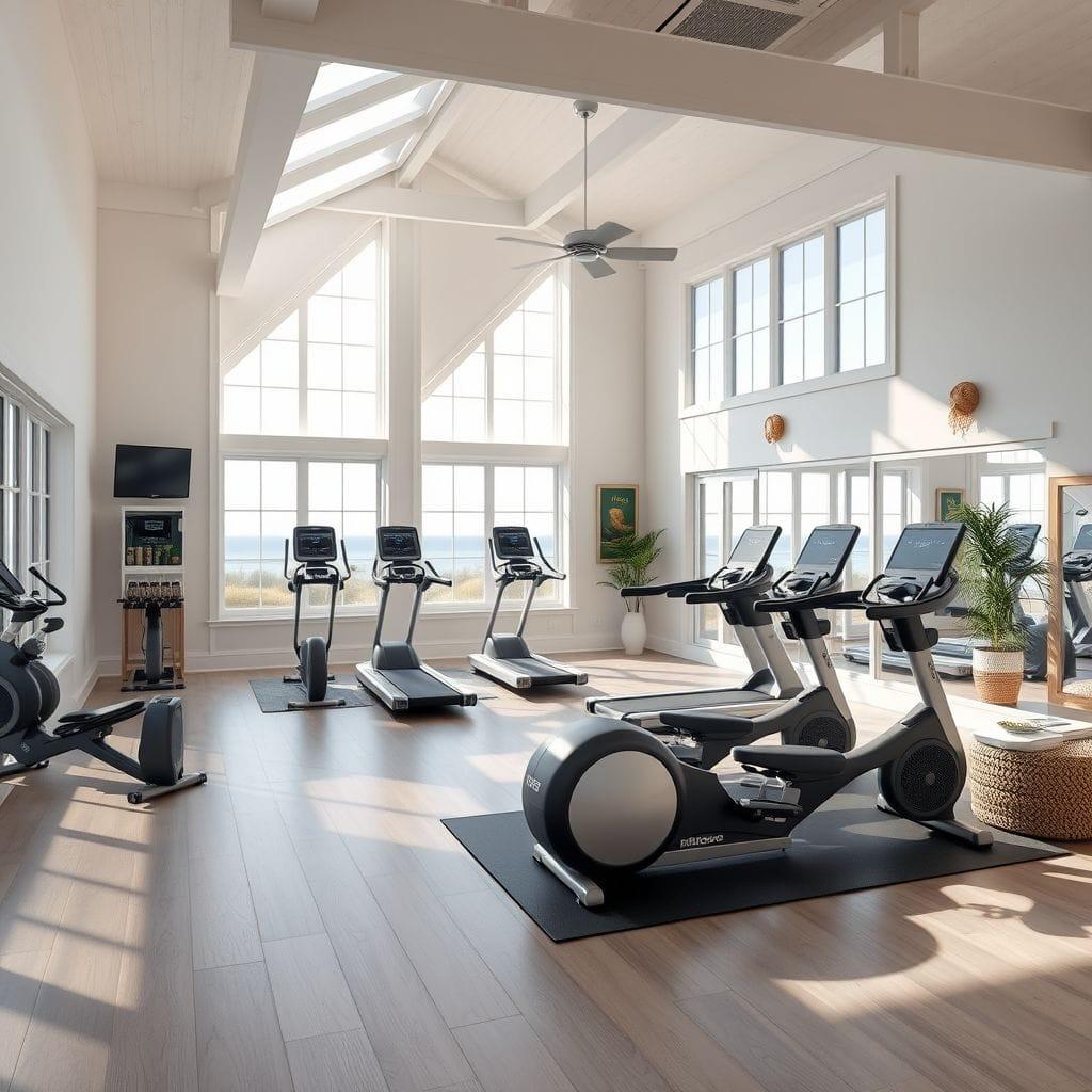 Coastal gym - AI Generated