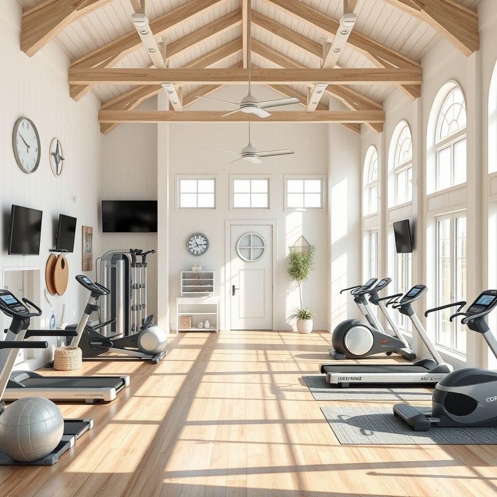 Coastal gym - AI Generated